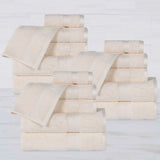 Rayon from Bamboo Cotton Blend Luxury Assorted 18 Piece Towel Set - Towel Set by Superior