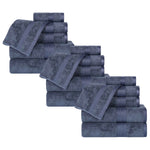 Rayon from Bamboo Cotton Blend Luxury Assorted 18 Piece Towel Set - Towel Set by Superior