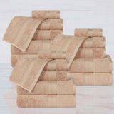 Rayon from Bamboo Cotton Blend Luxury Assorted 18 Piece Towel Set - Towel Set by Superior