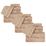 Rayon from Bamboo Cotton Blend Luxury Assorted 18 Piece Towel Set - Towel Set by Superior