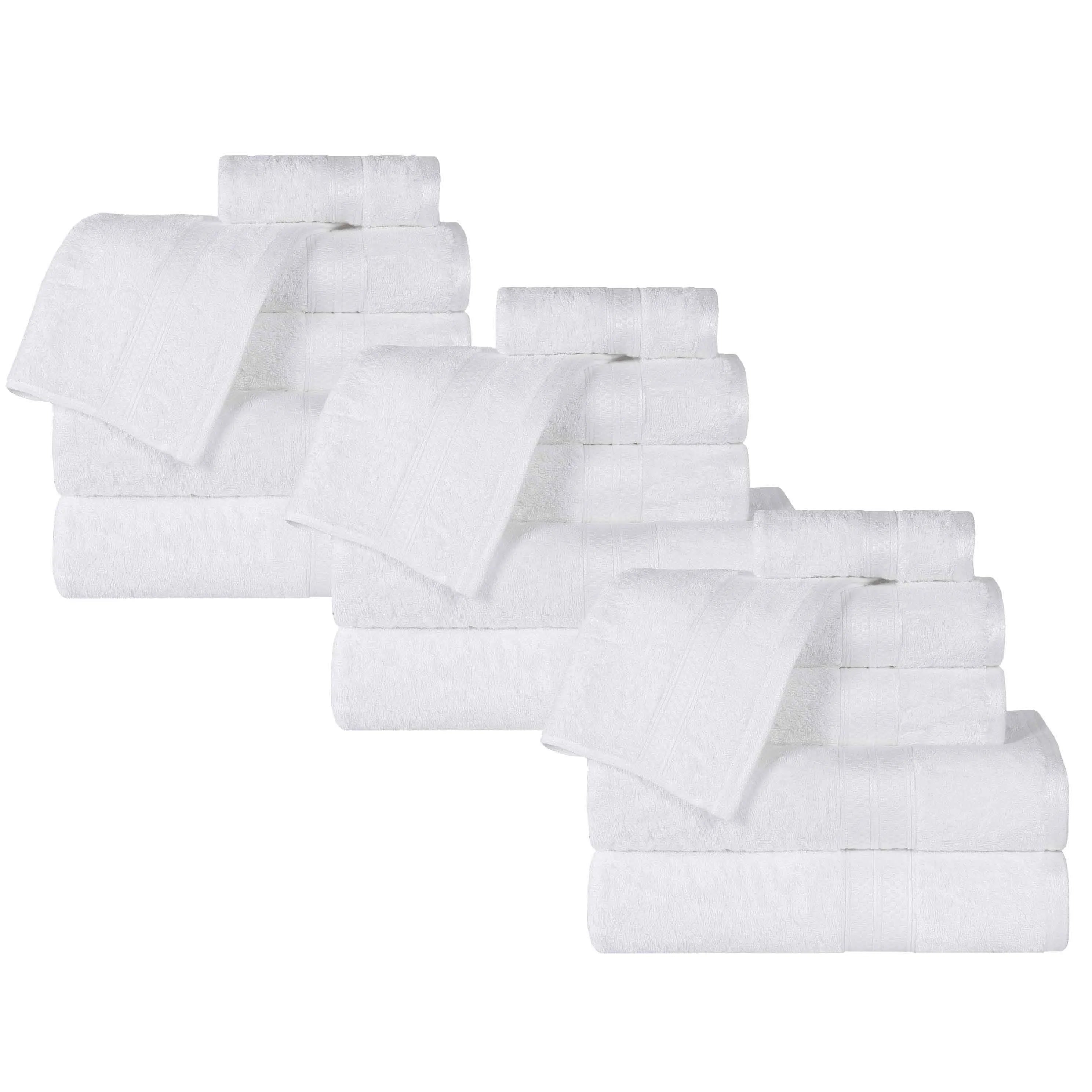 Rayon from Bamboo Cotton Blend Luxury Assorted 18 Piece Towel Set - Towel Set by Superior