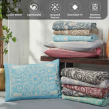 Lightweight Cotton Blend Bedspread Sets Adalie Medallion Jacquard