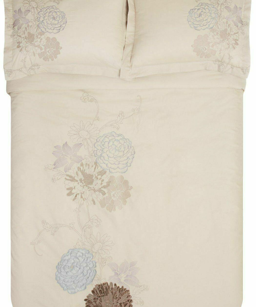100% Cotton Classic Floral Embroidered Duvet Cover Set - Duvet Cover Set by Superior Brand