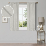 Waverly Geometric Washable Room Darkening Blackout Curtains, Set of 2