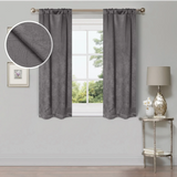 Waverly Geometric Washable Room Darkening Blackout Curtains, Set of 2