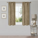 Waverly Geometric Washable Room Darkening Blackout Curtains, Set of 2
