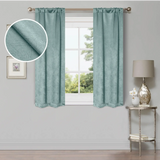 Waverly Geometric Washable Room Darkening Blackout Curtains, Set of 2