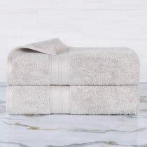 Rayon from Bamboo Cotton Blend Bath Towel Set of 2 - Bath Towel by Superior Brand
