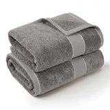 2 Piece Cotton Plush Bath Towel Set Giza