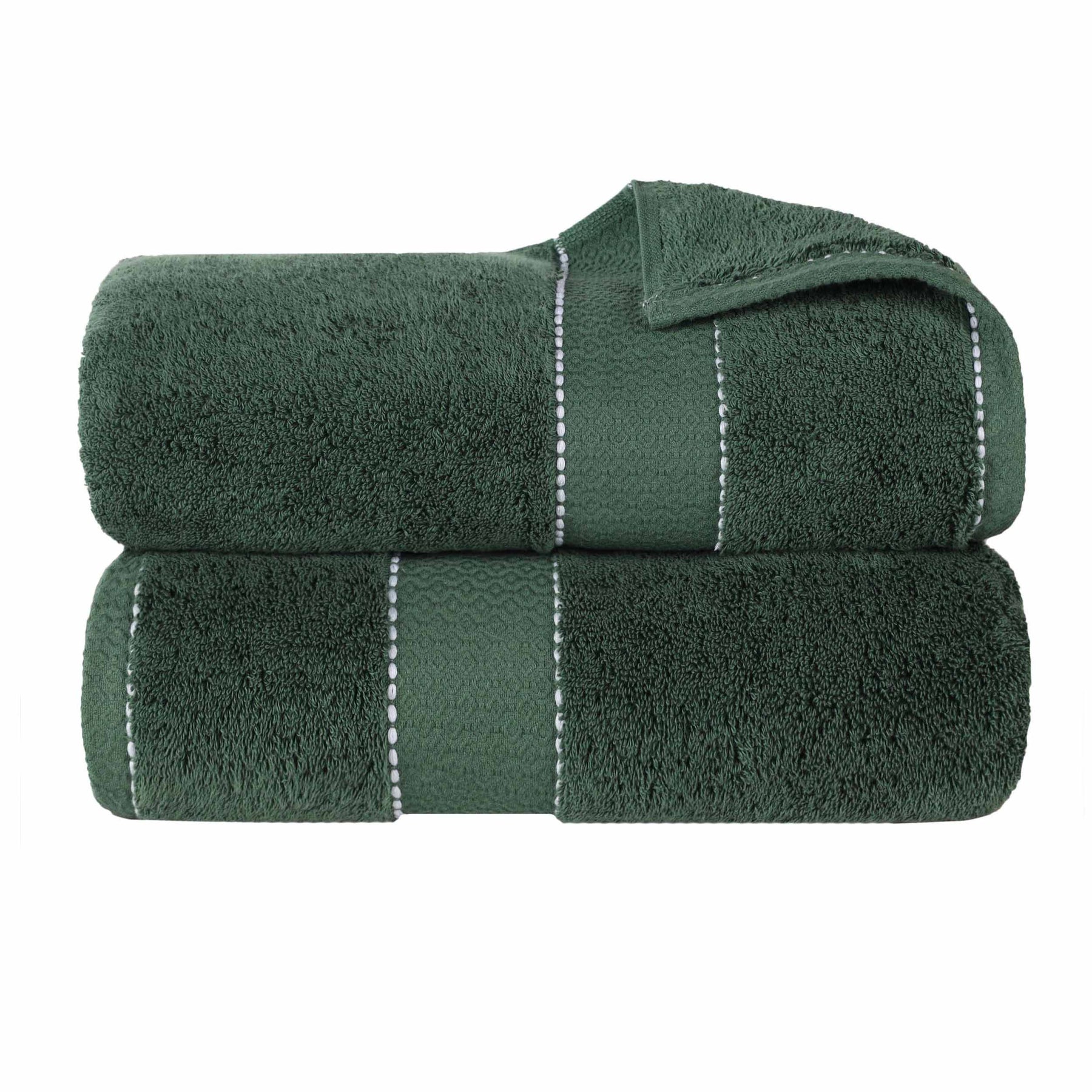Niles Egyptian Giza Cotton Dobby Ultra-Plush Bath Sheet -Forest Green