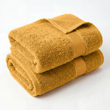 2 Piece Cotton Plush Bath Towel Set Giza