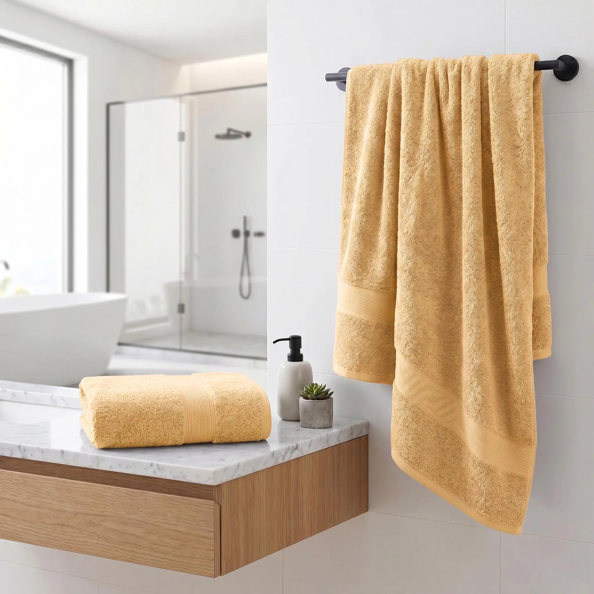 Oregon Organic Cotton Medium-Weight Bath Towels – 2-Piece Set