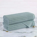 Soho Cotton Ribbed Textured Ultra-Absorbent 2 Piece Bath Towel Set - Bath Towel by Superior Brand