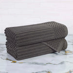Soho Cotton Ribbed Textured Ultra-Absorbent 2 Piece Bath Towel Set - Bath Towel by Superior Brand