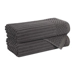 Soho Cotton Ribbed Textured Ultra-Absorbent 2 Piece Bath Towel Set - Bath Towel by Superior Brand