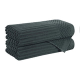 Soho Cotton Ribbed Textured Ultra-Absorbent 2 Piece Bath Towel Set - Bath Towel by Superior Brand