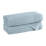 Soho Cotton Ribbed Textured Ultra-Absorbent 2 Piece Bath Towel Set - Bath Towel by Superior Brand