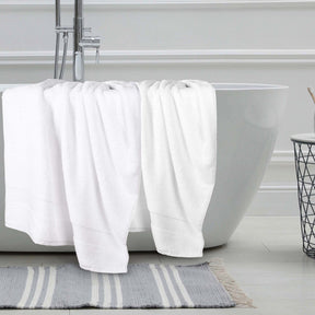 Niles Egyptian Giza Cotton Dobby Ultra-Plush Bath Sheet - White