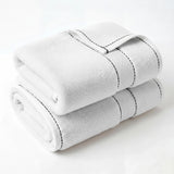 2 Piece Cotton Plush Bath Towel Set Giza