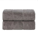 Napa Zero Twist Cotton Solid Waffle Honeycomb Bath Sheet Set of 2 - Towel Set by Superior Brand