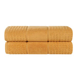 Napa Zero Twist Cotton Solid Waffle Honeycomb Bath Sheet Set of 2 - Towel Set by Superior Brand