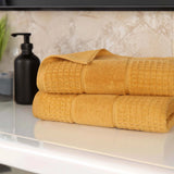 Napa Zero Twist Cotton Solid Waffle Honeycomb Bath Sheet Set of 2 - Towel Set by Superior Brand