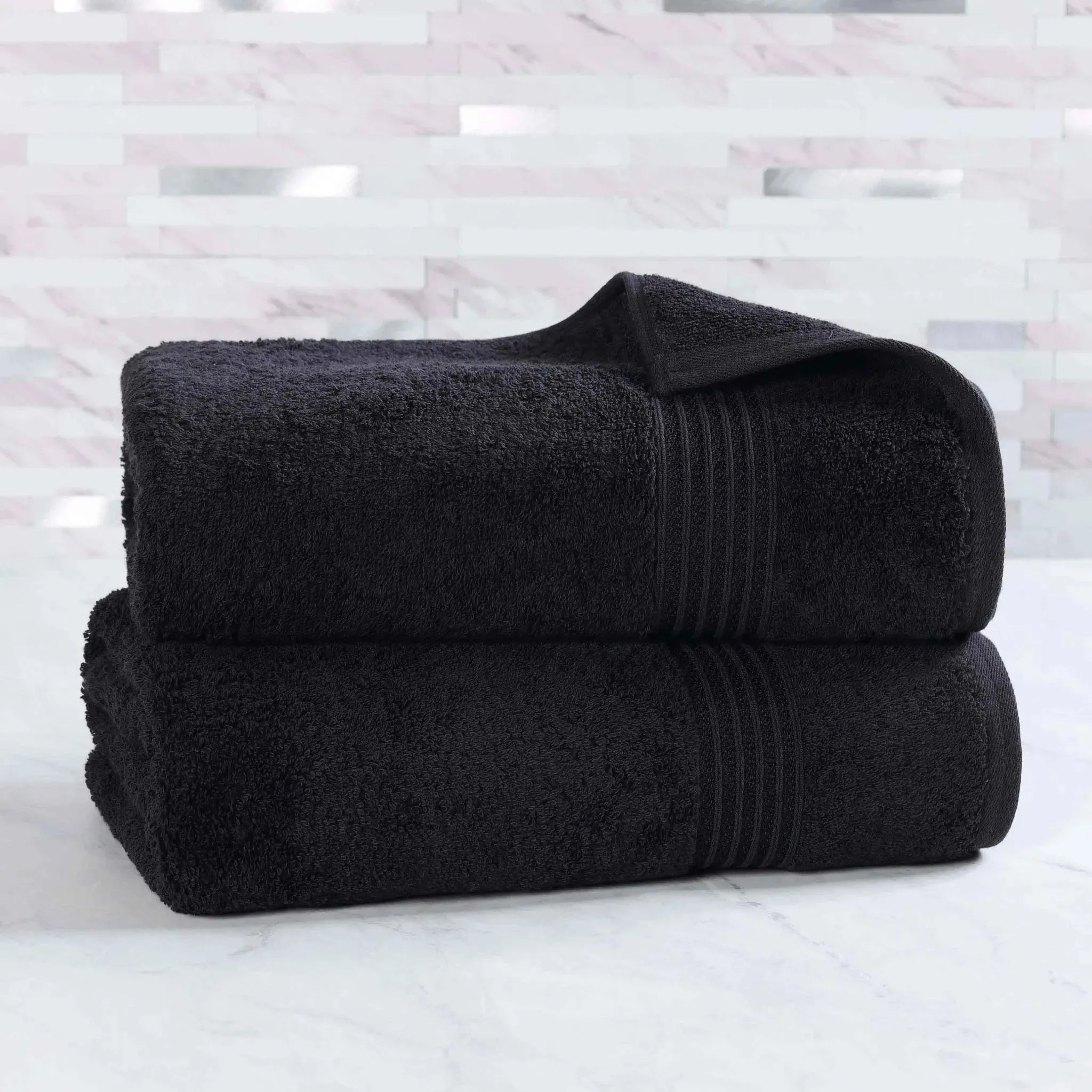 Egyptian Cotton Heritage Plush Bath Sheet Set of 2 - Egyptian Cotton Bath Sheet by Superior Brand
