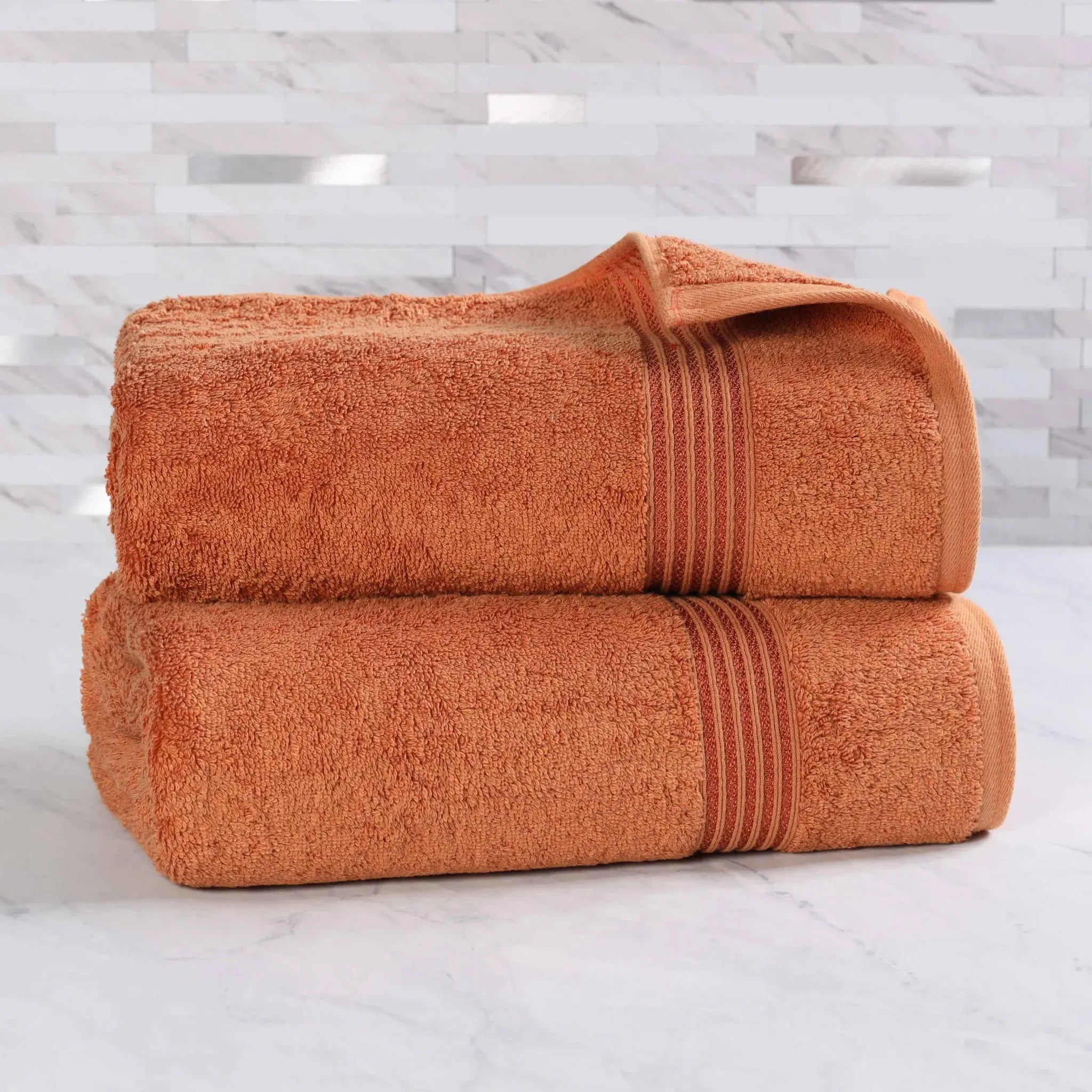 Egyptian Cotton Heritage Plush Bath Sheet Set of 2 - Egyptian Cotton Bath Sheet by Superior Brand