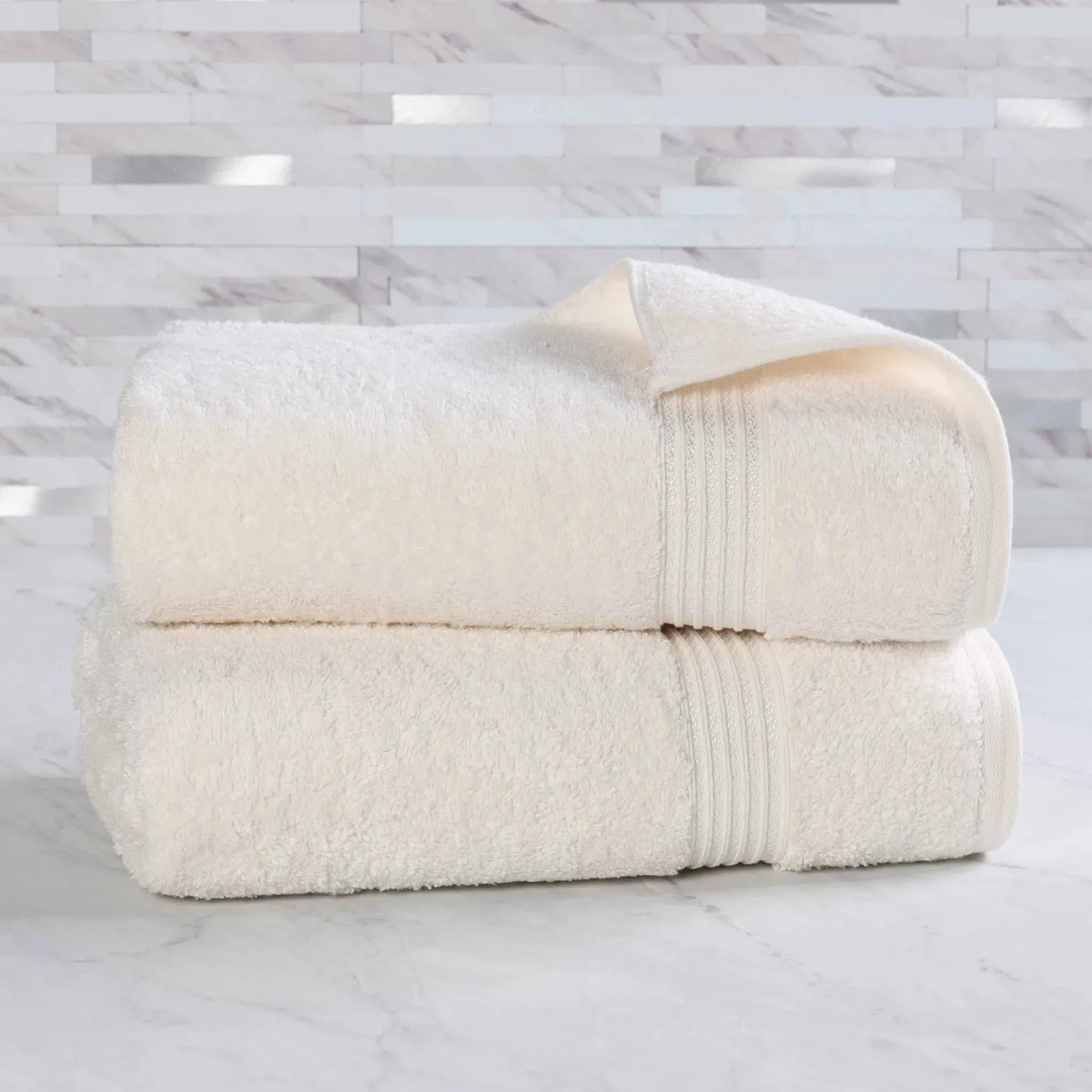 Egyptian Cotton Heritage Plush Bath Sheet Set of 2 - Egyptian Cotton Bath Sheet by Superior Brand
