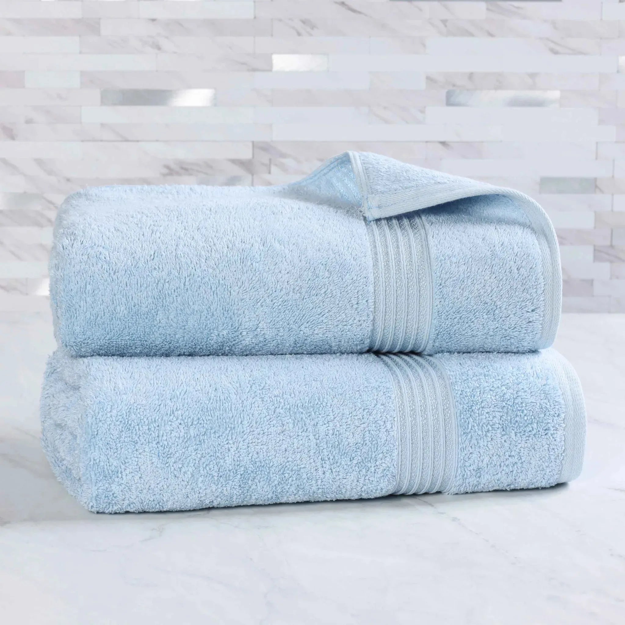 Egyptian Cotton Heritage Plush Bath Sheet Set of 2 - Egyptian Cotton Bath Sheet by Superior Brand