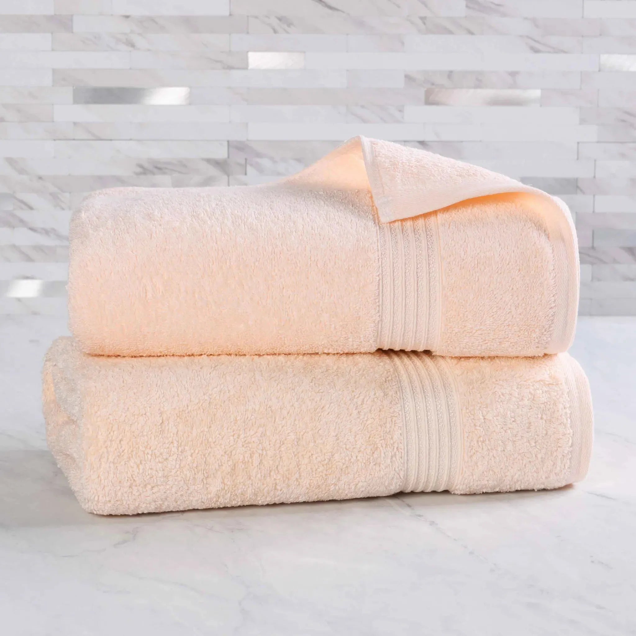 Egyptian Cotton Heritage Plush Bath Sheet Set of 2 - Egyptian Cotton Bath Sheet by Superior Brand