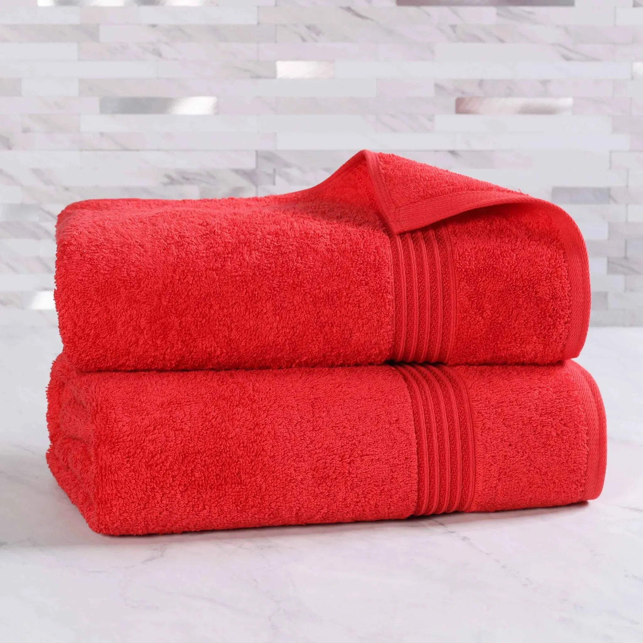 Egyptian Cotton Heritage Plush Bath Sheet Set of 2 - Egyptian Cotton Bath Sheet by Superior Brand