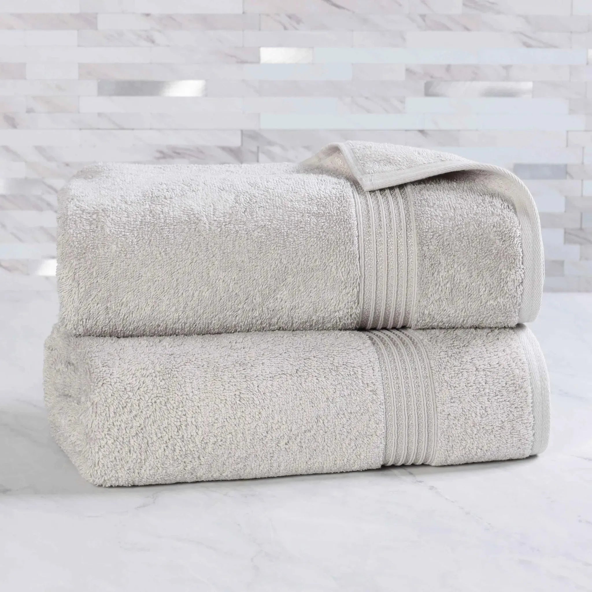 Egyptian Cotton Heritage Plush Bath Sheet Set of 2 - Egyptian Cotton Bath Sheet by Superior Brand