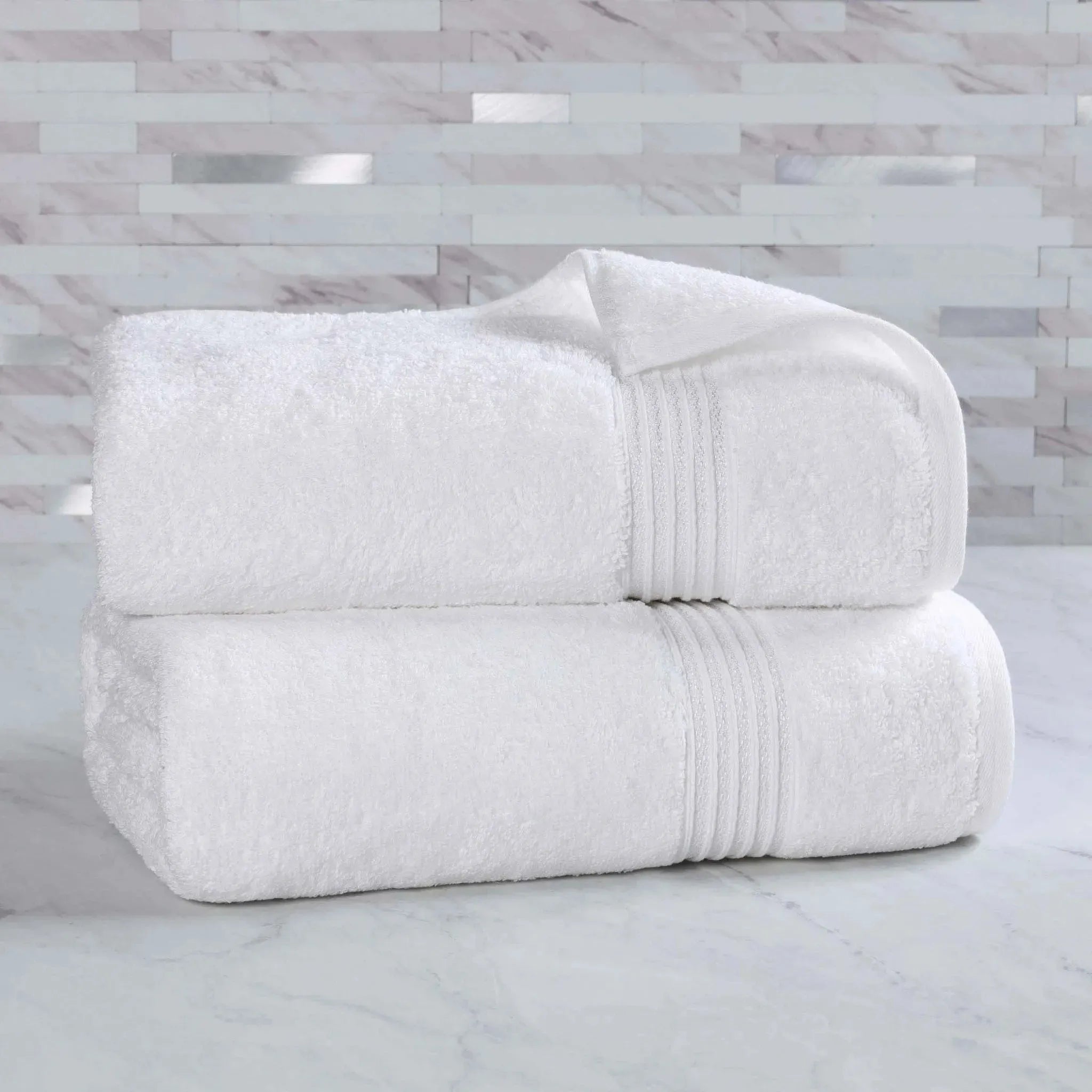 Egyptian Cotton Heritage Plush Bath Sheet Set of 2 - Egyptian Cotton Bath Sheet by Superior Brand