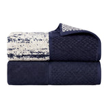 Lodie Cotton Jacquard Solid and Two-Toned Bath Sheet Set of 2