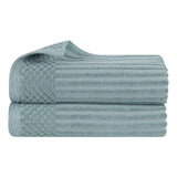 Soho Ribbed Cotton Absorbent 2 Piece Bath Sheet Towel Set - Bath Sheet by Superior Brand