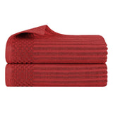 Soho Ribbed Cotton Absorbent 2 Piece Bath Sheet Towel Set - Bath Sheet by Superior Brand