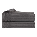 Soho Ribbed Cotton Absorbent 2 Piece Bath Sheet Towel Set - Bath Sheet by Superior Brand