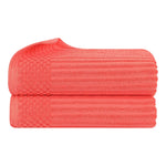Soho Ribbed Cotton Absorbent 2 Piece Bath Sheet Towel Set - Bath Sheet by Superior Brand
