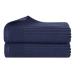 Soho Ribbed Cotton Absorbent 2 Piece Bath Sheet Towel Set - Bath Sheet by Superior Brand