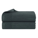 Soho Ribbed Cotton Absorbent 2 Piece Bath Sheet Towel Set - Bath Sheet by Superior Brand