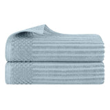 Soho Ribbed Cotton Absorbent 2 Piece Bath Sheet Towel Set - Bath Sheet by Superior Brand