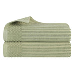 Soho Ribbed Cotton Absorbent 2 Piece Bath Sheet Towel Set - Bath Sheet by Superior Brand
