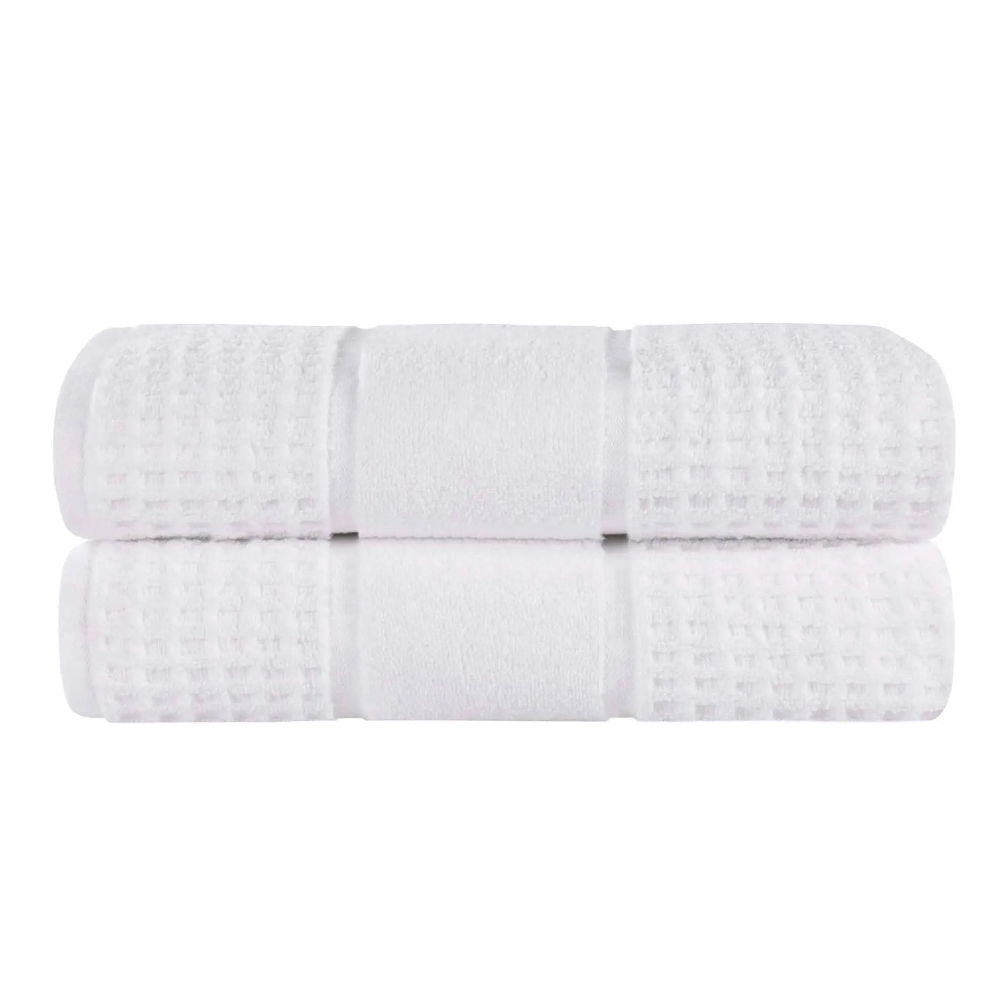 Napa Zero Twist Cotton Solid Waffle Honeycomb Bath Sheet Set of 2 - Towel Set by Superior Brand
