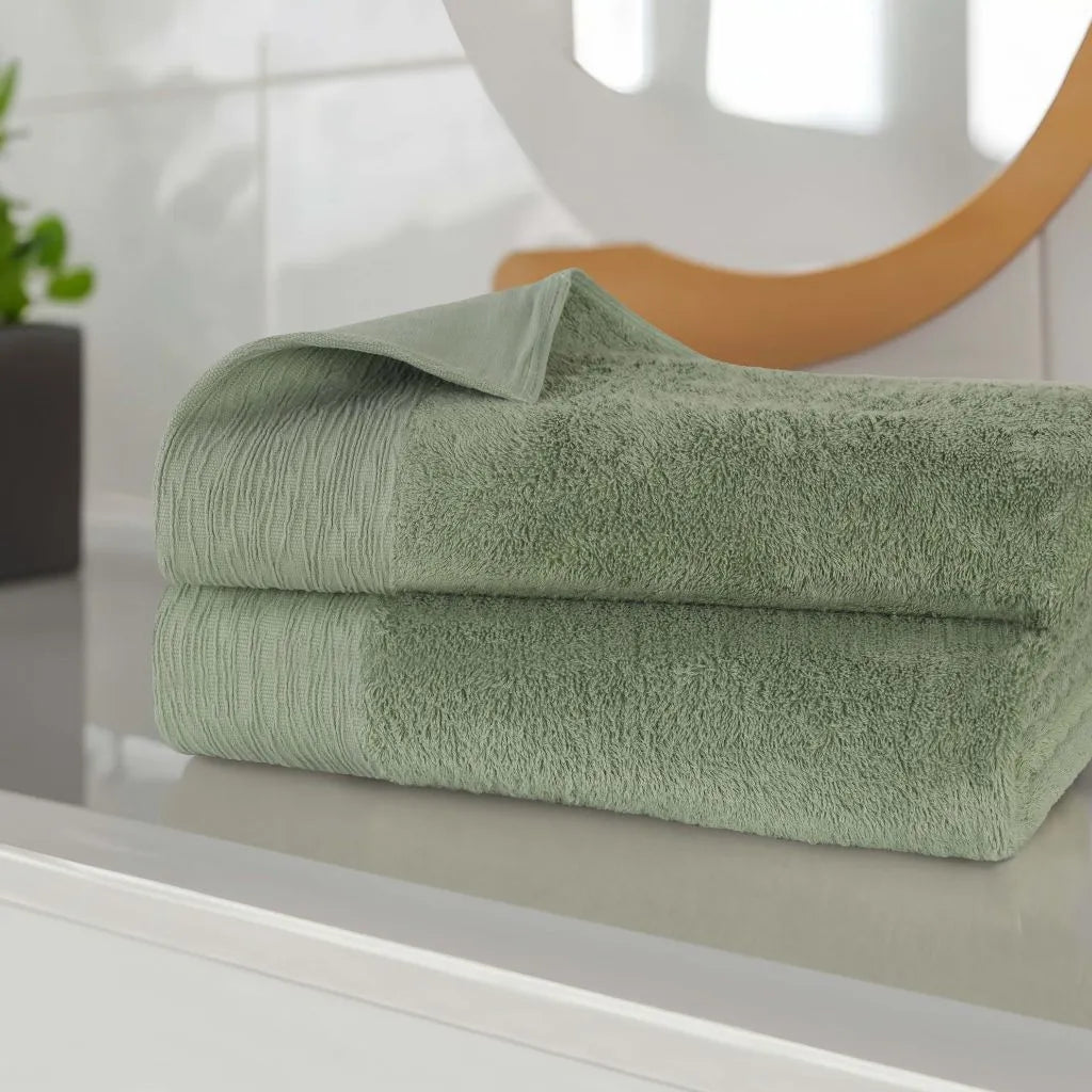 Rayon from Bamboo Eco-Friendly Fluffy Soft Solid Bath Sheet Set of 2 - Bath Sheet by Superior Brand