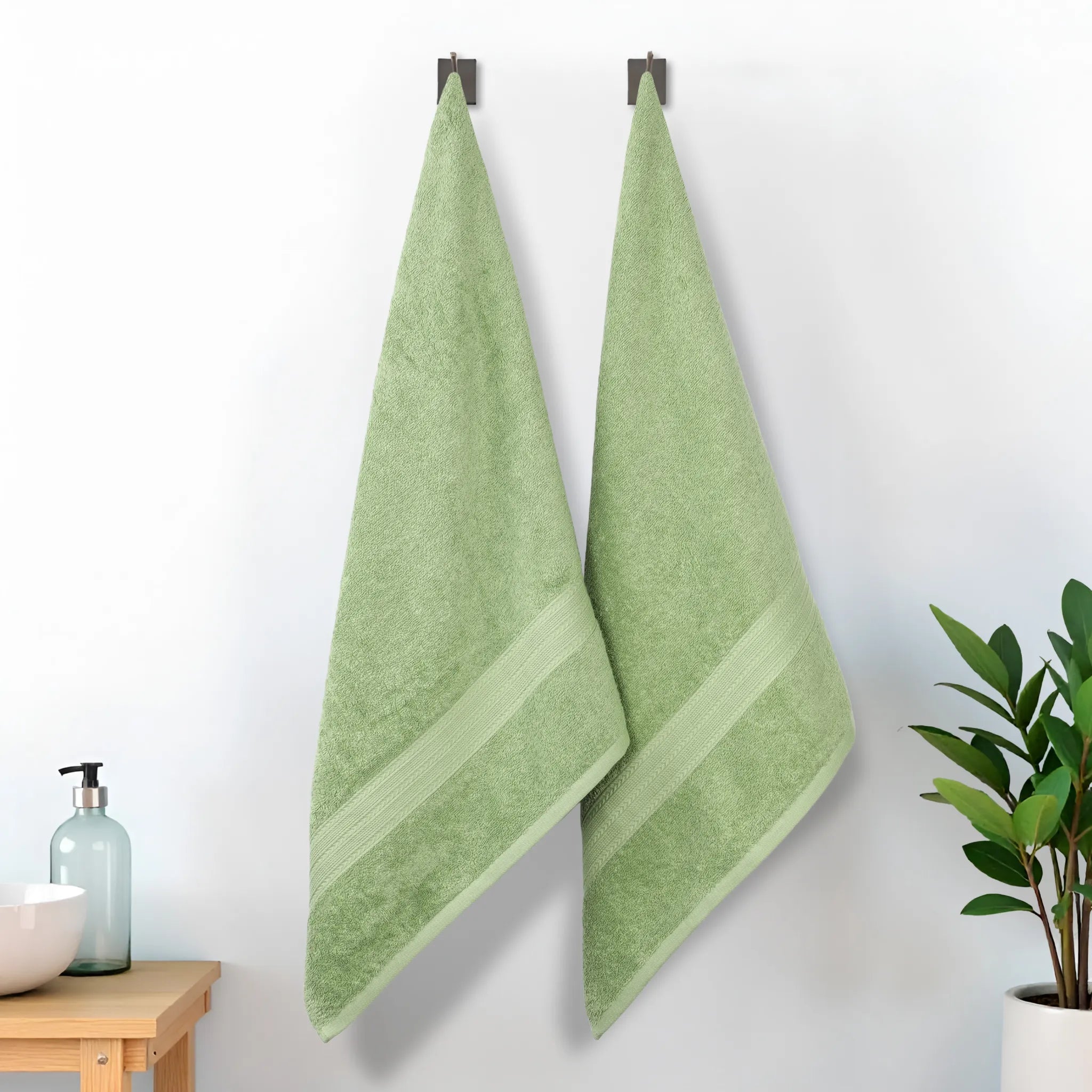 Eco-Friendly Ring-Spun Cotton 2-Piece Bath Sheet Set - Bath Sheet by Superior Brand
