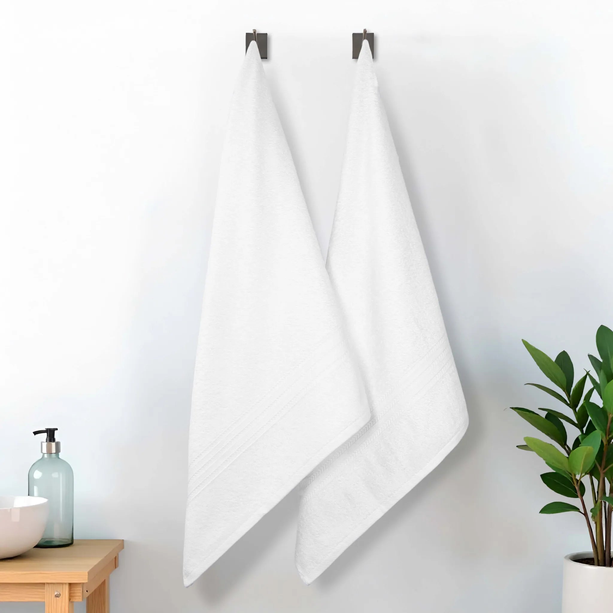 Eco-Friendly Ring-Spun Cotton 2-Piece Bath Sheet Set