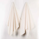 Oregon Organic Cotton Medium Weight Solid Bath Sheet, Set of 2 - Bath Sheet by Superior Brand