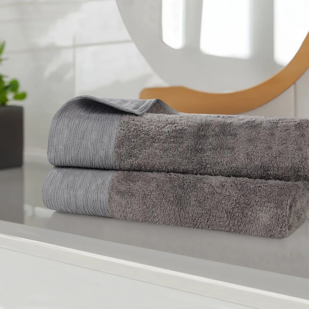 Rayon from Bamboo Eco-Friendly Fluffy Soft Solid Bath Sheet Set of 2 - Bath Sheet by Superior Brand