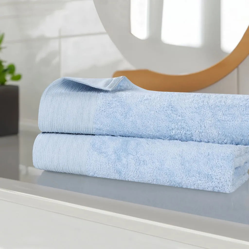 Rayon from Bamboo Eco-Friendly Fluffy Soft Solid Bath Sheet Set of 2 - Bath Sheet by Superior Brand